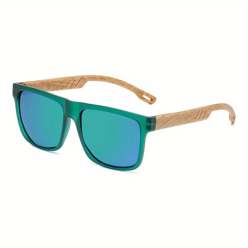 Wooden Square Sunglasses