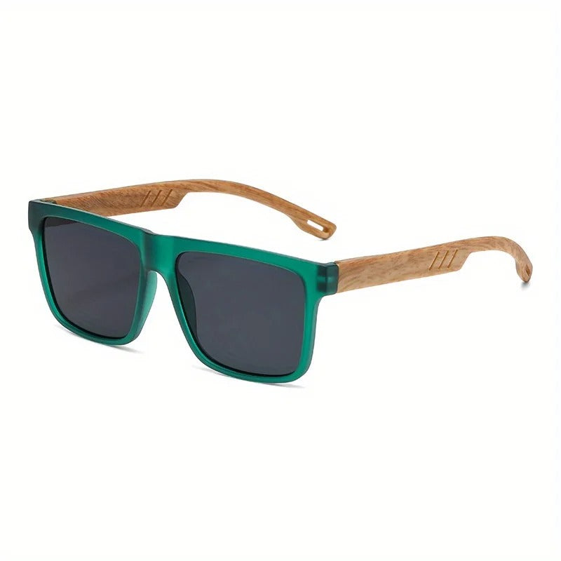 Wooden Square Sunglasses