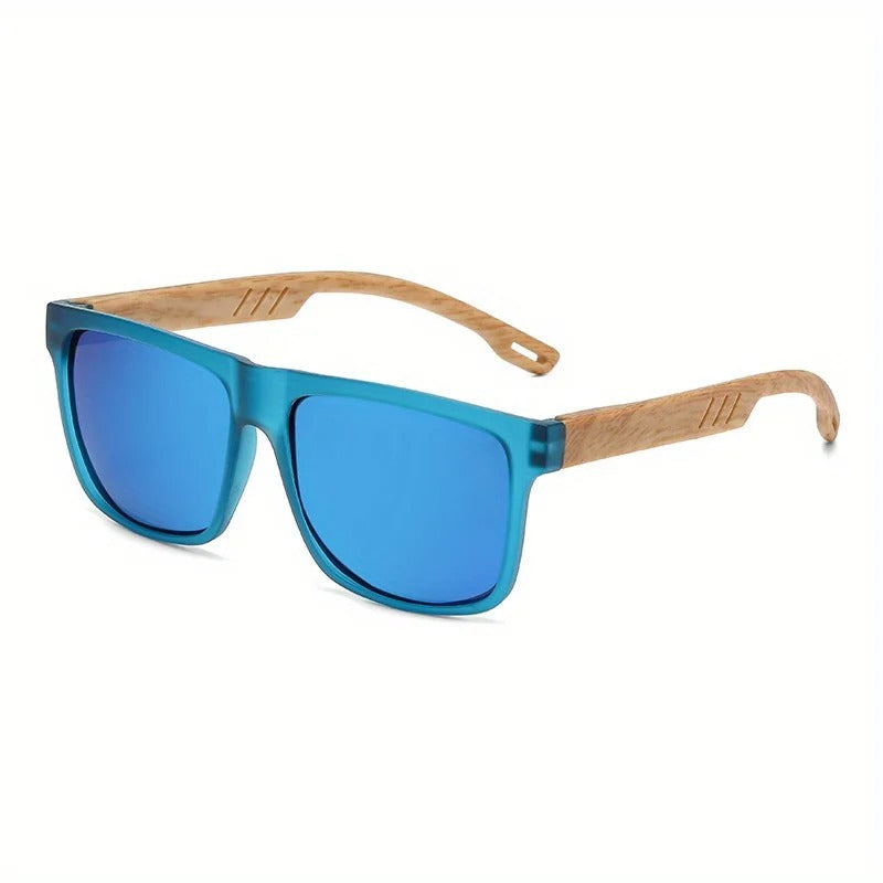 Wooden Square Sunglasses