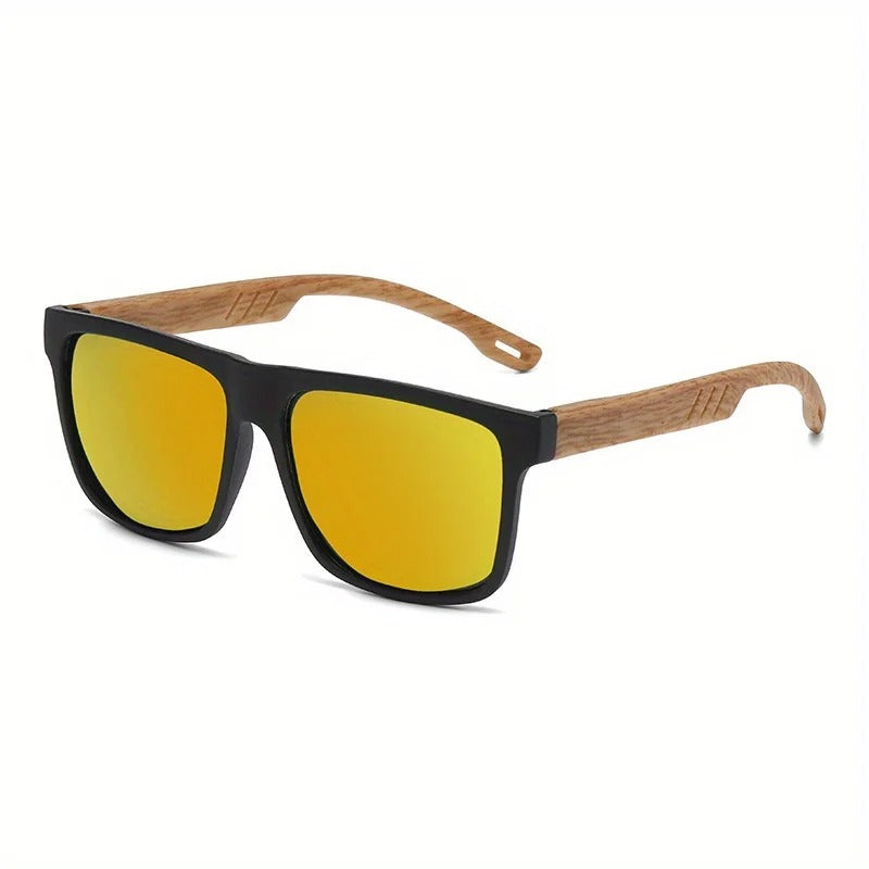 Wooden Square Sunglasses